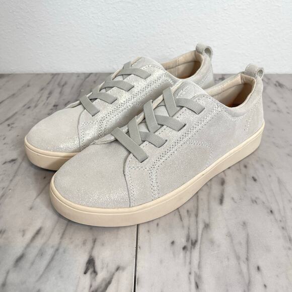 Revitalign Malibu Misty Oatmeal Shimmer Sneakers Women’s 9.5D Orthopedic Shoes - Picture 2 of 10